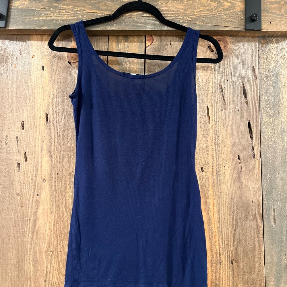 TART Navy Ribbed Tank X-Small - Picture 5 of 5